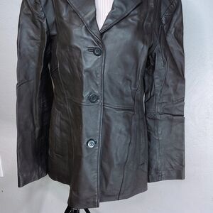 Women's Black Leather Jacket